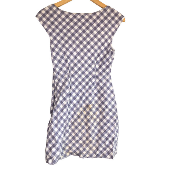 Saylor Hadleigh Gingham Blue White Mini Dress XS - Picture 8 of 15